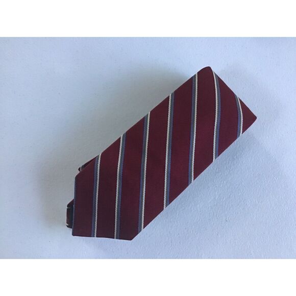 Stafford Red Stripe Tie 3 Inches Formal Career Business Office Church - Picture 1 of 2